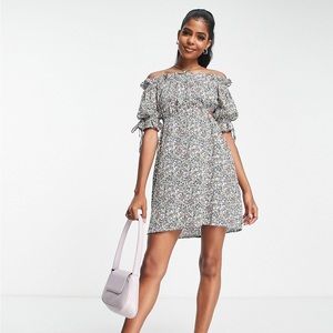ASOS Influence Frill Sleeve Mini Dress (NWT)